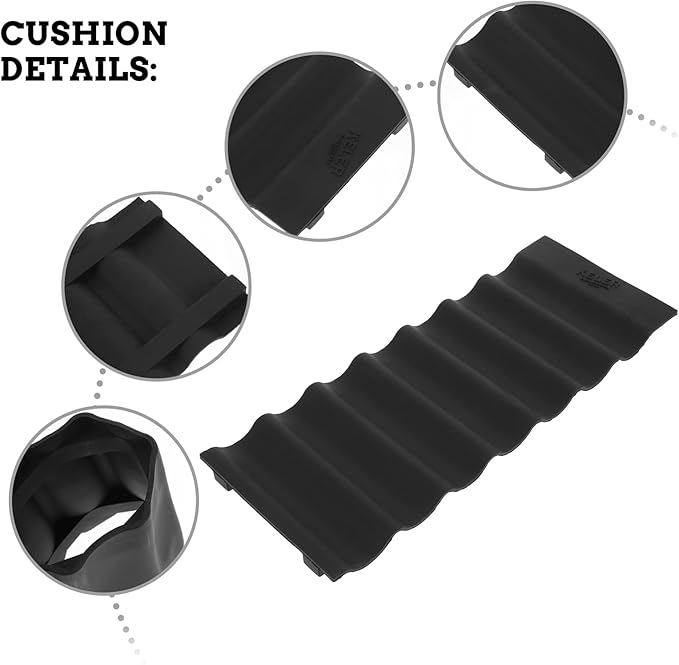 Cabilock Fridge can Organizer Mat 2-Pack Non-Slip Beer Bottle Stacking Pad for Refrigerator Kitchen Storage 10.03 X 3.93 X 0.78In