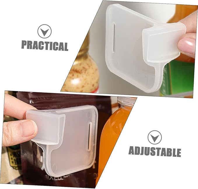 PRETYZOOM 24pcs Adjustable Plastic Refrigerator Divider Set White Fridge Compartment Organizer for Efficient Storage and Easy Access in Kitchen