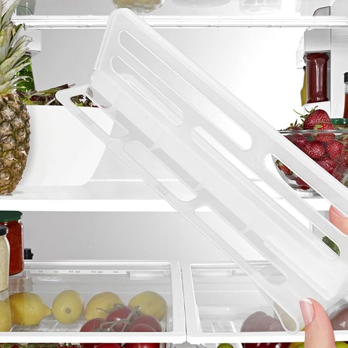 SHINEOFI 3pcs Refrigerator Divider Shelf Organizers Multifunctional Fridge Compartment Partition Boards for Kitchen and Freezer Storage