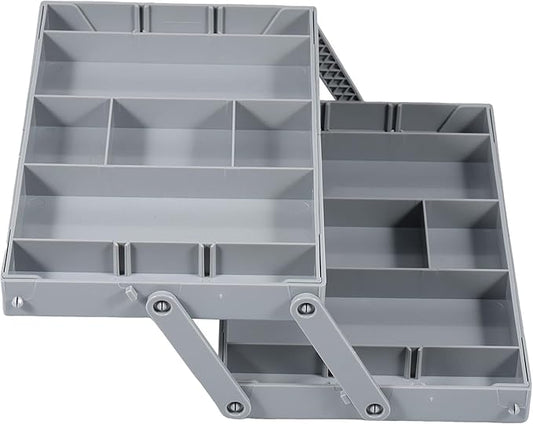 2/3 Tier Drawer Organizer, Collapsible Multi Level Drawer Organizer Tray, Expandable Bathroom Desk Drawer Organizer Trays, Adjustable Compartments Storage Trays for Jewelry