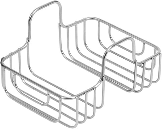 Stainless Steel Sponge Holder, Double Sided Sink Caddy for Brushes & Utensils, Kitchen Organizer