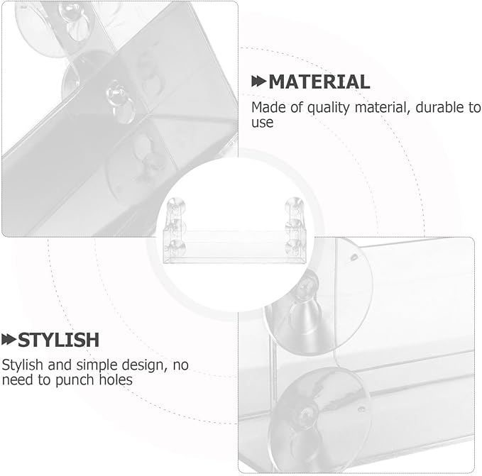 Homoyoyo Suction Cup Refrigerator Rack Organizer,Acrylic Refrigerator Storage Shelf with Suction Cups Refrigerator Can Rack for Refrigerator Can Hold Spices, Jars, and More