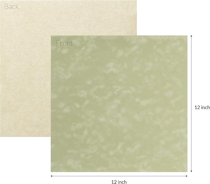 S.E.I Asparagus Velvet Paper, Felt Fabric For Drawer and Jewelry Box Liner, 12" x 12" - 12 Sheets