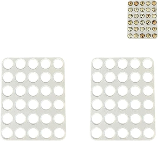 2 PCS Small Quail/Bird Egg Trays, Quail Egg Container, Quail Egg Tray Inserts Compatible with Dollar General's Fresh Start Refrigerator Storage Bin (Clear Plastic Tray not Included