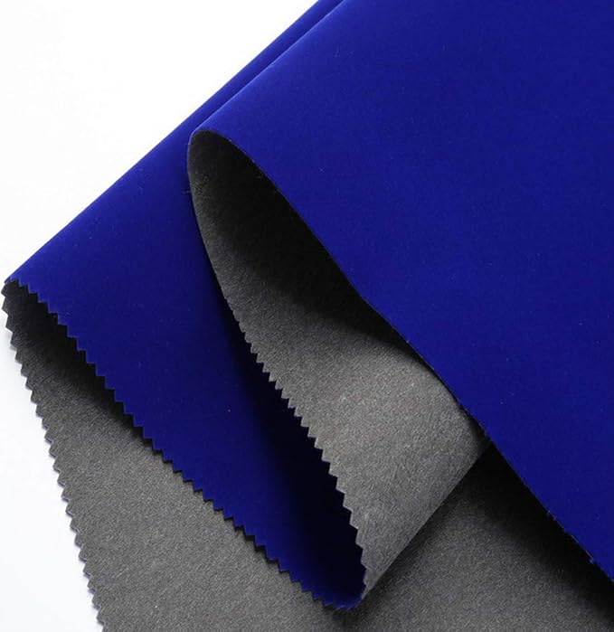 Self Adhesive Blue Velvet Flocking Liner for Jewelry Drawer Art Crafts DIY Project Velvet Fabric Peel and Stick Drawer Velvet Liner 17.7" x 78.7"