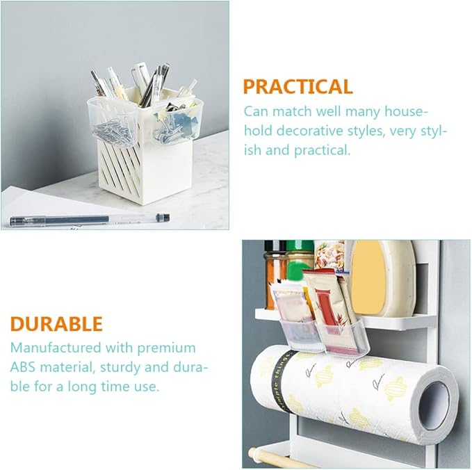 4pcs Refrigerator Side Door Box Refrigerator Side Door Hanging Organizer Snack Rack Organizer Spices mini food containers Fridge Sauce Bag Organizer pp desktop storage box
