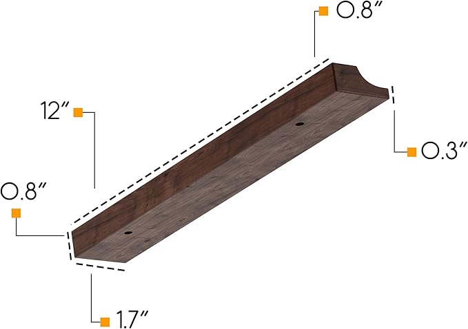 Rustic State Vigo 4 Sectional Adjustable Under Cabinet Mount Wood Stemware Rack Hanging Shelf Glassware Holder Bar Organizer with up to 12 Wine Glass Storage 12 Inch Deep Chestnut