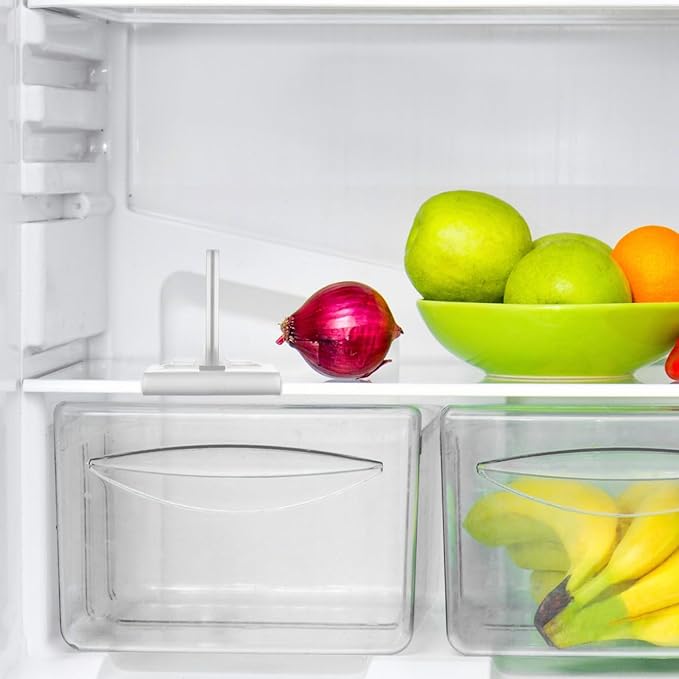 BESTOYARD 2Pcs Refrigerator Divider for Glass Shelves Organization Adjustable Freezer Cupboard Cabinet Drawer Fridge Shelf, Multifunctional Partition, Easy to Clean Grid Separator