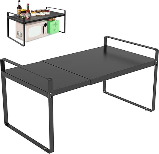 Adjustable Cabinet Shelves 9", Expandable 14~25" Metal Shelving for Pantry & Kitchen Organization (1Pcak)