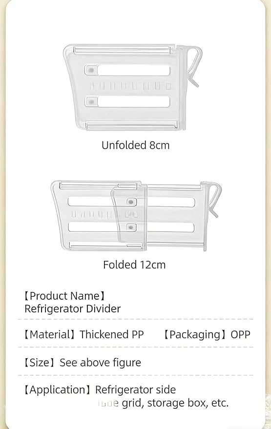 20pcs Refrigerator Organizer Bins, Adjustable Fridge Drawer Dividers, Expandable Plastic Shelf Separators for Freezer, Cabinet, Pantry, Kitchen Storage & Organization,Adjustable Fridge Drawer Dividers