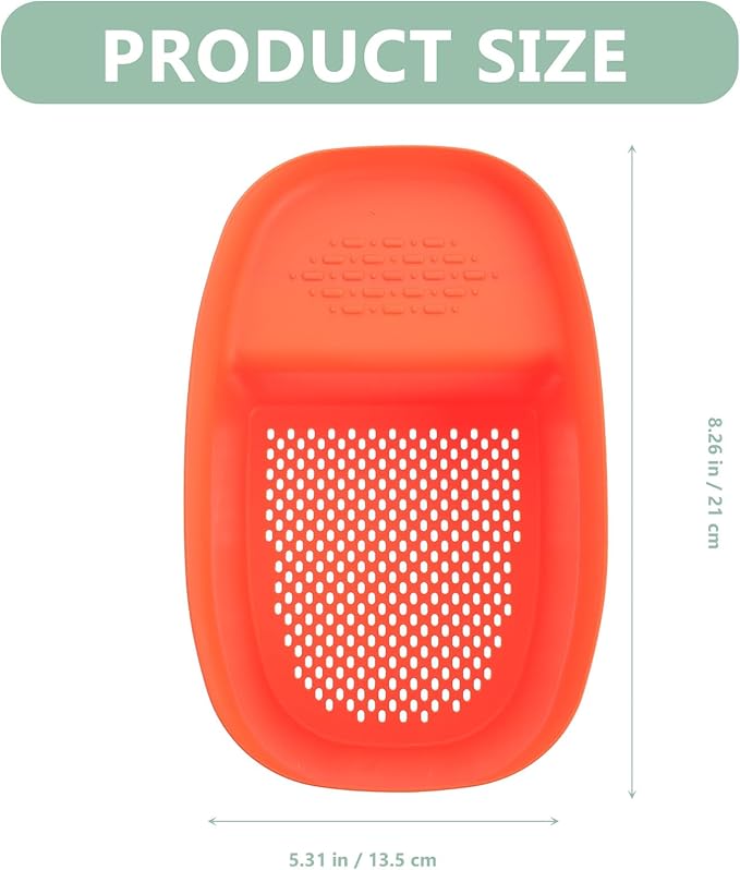 Luxshiny Kitchen Sink Drain Basket over Sink Colander Orange Mesh Strainer Food Vegetable Washing Draining Rack for Household Storage