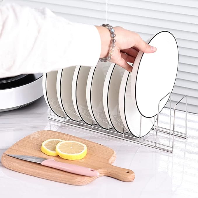 Small Bowl Drainer,Stainless Steel Bowl Drying Rack for Kitchen Counter Organizer Storage, Storage Shelf, Chrome (2 Dish Racks)