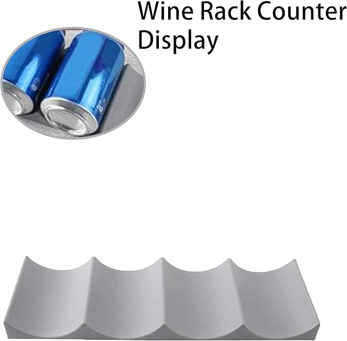 4Pcs Freestanding Wine Rack Cabinet - Wine Bottle Storage Cabinet Insert Bottle Holder for Kitchen Pantry - Stackable Wine Storage Organizer for Countertop Fridge