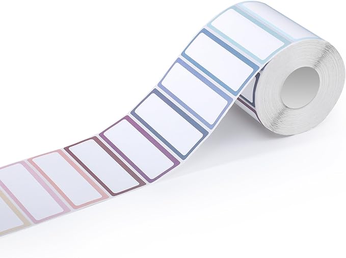 1000Pcs Removable Food Labels 1 x 3 Inch, Colored Freezer Labels Stickers Waterproof Oil for Food Containers, Classroom, Storage (10 Colors)