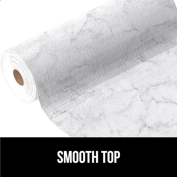 GORILLA GRIP DripGuard Shelf Liner, Non Adhesive Drawer and Kitchen Cabinet Protector, Slip Resistant BPA Free Smooth Surface Plastic Liners for Cabinets, Bathrooms, Closets, 17.5x240 Inch, Marble