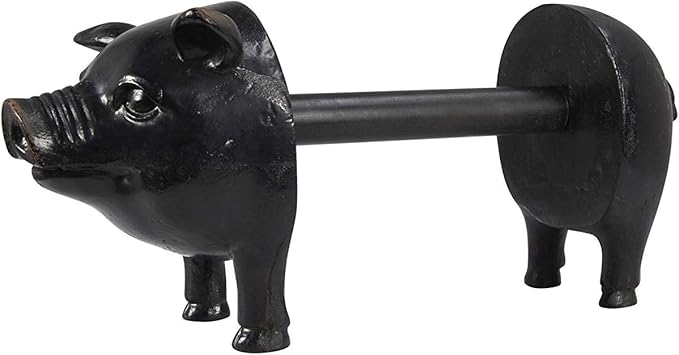Creative Co-Op Antiqued Bronze Pig Paper Towel Holder