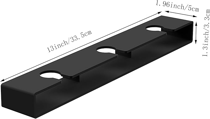 Wine Glass Holder,Under Shelf Cabinet Wine Glass Rack, Plastic Stemware Rack,Glassware Drying Storage Hanger for Kitchen,Bar and Restaurant (Black Style A-4pc)
