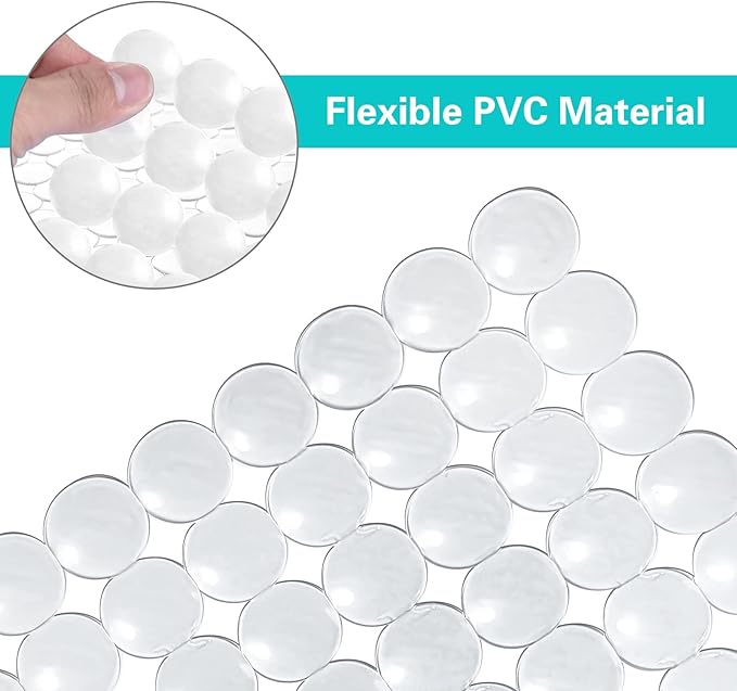 Coopay 2 Pack Kitchen Sink Mat Plastic Protect Mat PVC Eco-Friendly Kitchen Adjustable Stainless Steel/Porcelain Dish Drying Pad Protector for Bottom of Sink, 15 x 11 Inches (Clear)