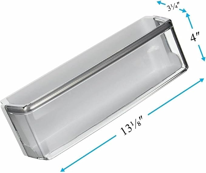 AAP73252302 Door Bin - for LG Refrigerator Door shelves - Fridge door condiments beverages organizer - Refrigerator door Shelf replacement - Fridge plastic shelves Bin - W 13-1/8 in