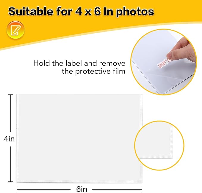 YixangDD 15 Pack Magnetic Picture Frame, 4 x 6 Inches Fridge Magnetic Photo Frames, Magnetic Photo Frames for Refrigerator, Home, School, Office (White)