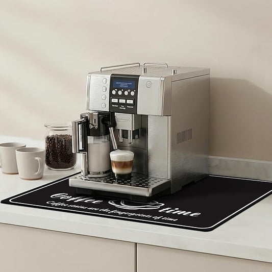 Dish Drying Mat & Coffee Mat for Kitchen Counter, Absorbent Microfiber Waterproof Mat with Non-Slip Backing, Multi-Size Multi-Color Options, Sink and Coffee Bar Accessories