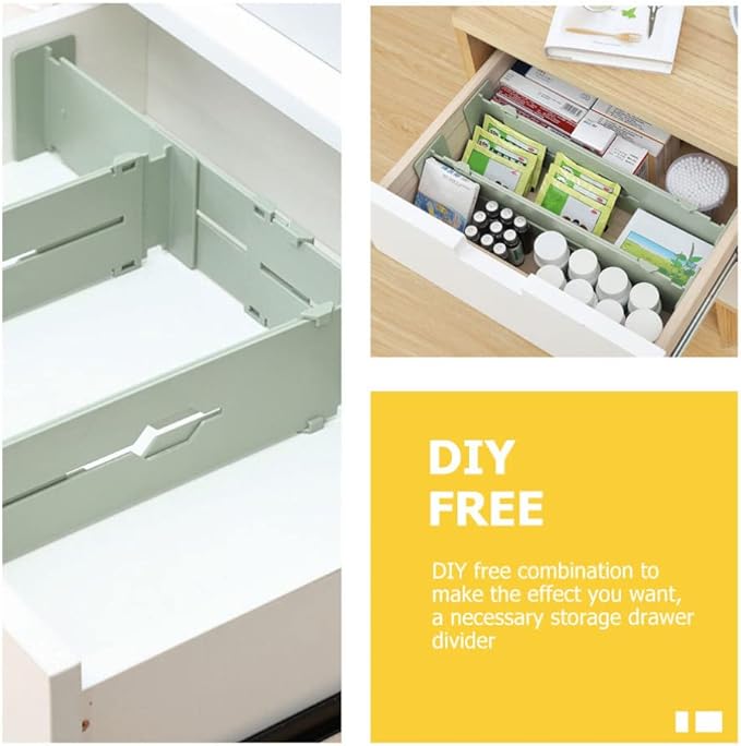 FAVOMOTO 4pcs Retractable Drawer Partition Boards Multi-Functional Organizers for Drawer Sorting Space-Saving Design for Clothing Towels and Accessories Stylish for Storage