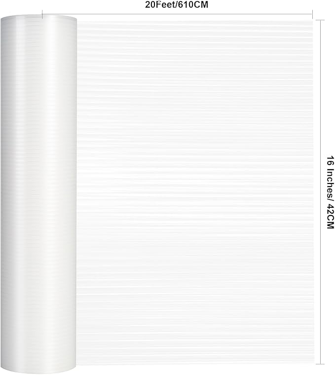 2 Rolls Shelf Liners, 16 Inches x 20 FEET Non-Slip Kitchen Cabinet Liner, Washable Oil-Proof Non-Adhesive Contact Paper for Kitchen Drawer, Cabinet, Shelves, Refrigerator, Storage, Desks, coutertops