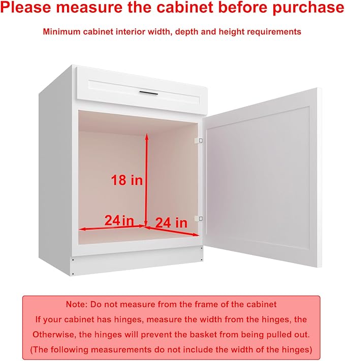 Pull Out Cabinet Organizer 23" W x 21" D 2-Tier Individual Slide Out Drawer Pantry Shelf Storage for Kitchen Base Cabinet Organization for Kitchen, Bathroom, Pantry, Chrome