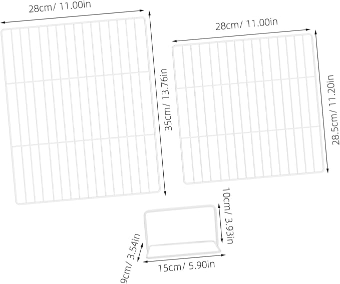 VALICLUD Freezer Compartment Divider Fridge Partition Organizer Shelves Dividers for Storage Adjustable Commercial Use