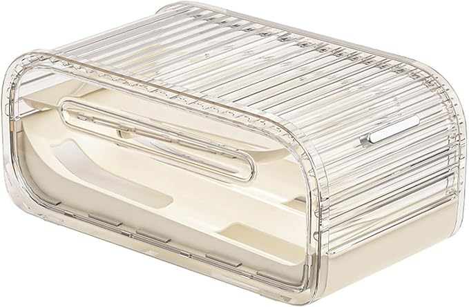RMWHGDUL Egg Holder for Fridge Storage Bin Automatic Rolling Transparent Egg Box for Countertop