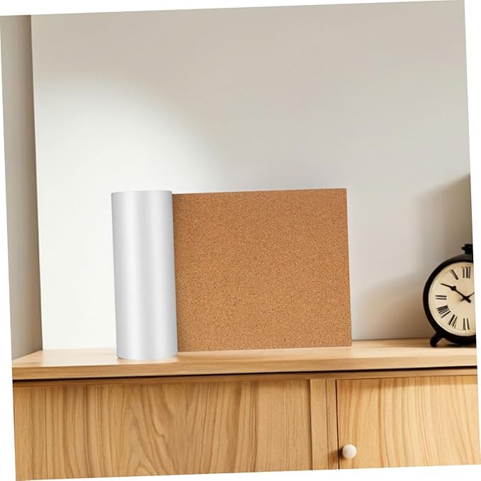 Housoutil Cork Drawer Liners Roll Non-Slip Clean Shelf Liner for Kitchen Cabinets and Bathroom Drawers Flexible Eco-Friendly Noise Reduction Material
