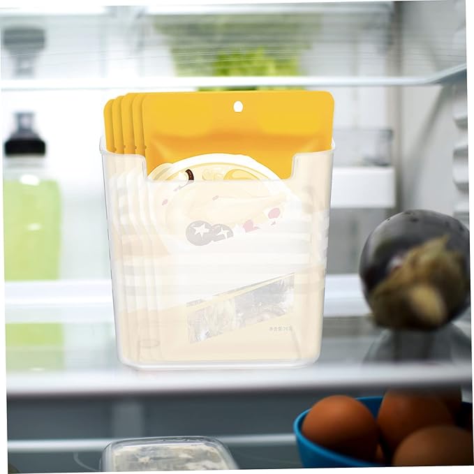 6pcs Translucent Fridge Organizer Bins Vertical Storage for Fruits Vegetables Spices Efficient Refrigerator Storage Containers for Home Kitchen Use