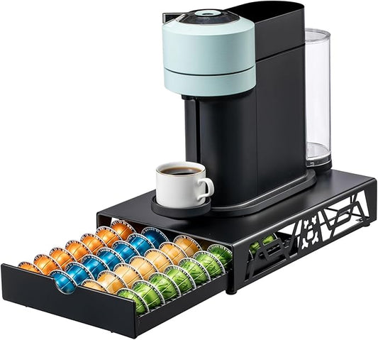 Nespresso Pod Holder Pod Drawer Cabinet Pod Storage Rack For Counter,(40 Pods)