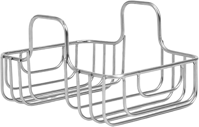 Stainless Steel Sponge Holder, Double Sided Sink Caddy for Brushes & Utensils, Kitchen Organizer