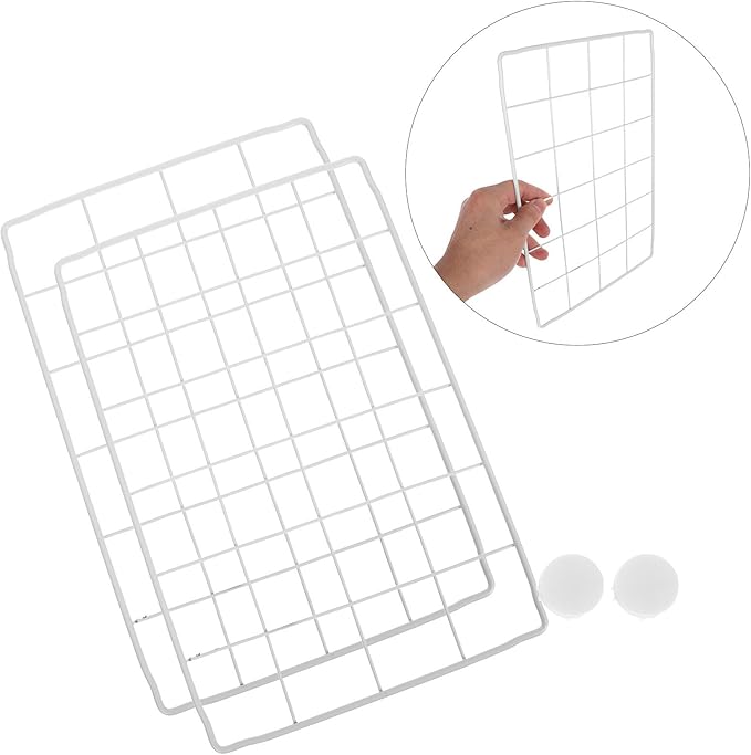 DOITOOL Refrigerator Dividers Organizer, Freezer Storage Organizer with Iron Wire Mesh, 6-compartment Chest Freezer Divider for Space Optimization and Food Sorting