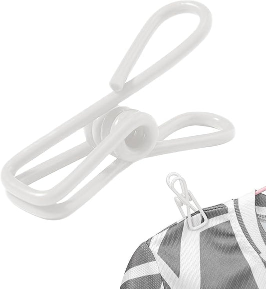 Multipurpose Metal Bag Clips - 2 Inch Colorful Sealer for Sealing Food, Paper Holder, Clothesline Clip for Laundry Hanging, Kitchen Bags (White, 36PCS)