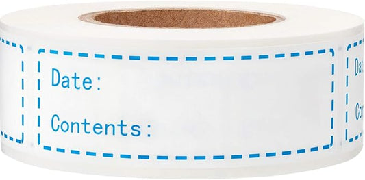 Removable Freezer Labels 1 x 3 Inch Food Storage Stickers Refrigerator Freezer Paper Labels (Blue)