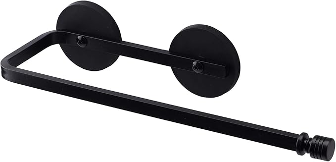 Magnetic Paper Towel Holder Paper Towel Rack Tower Bar for Refrigerator, Metal Cabinet Black