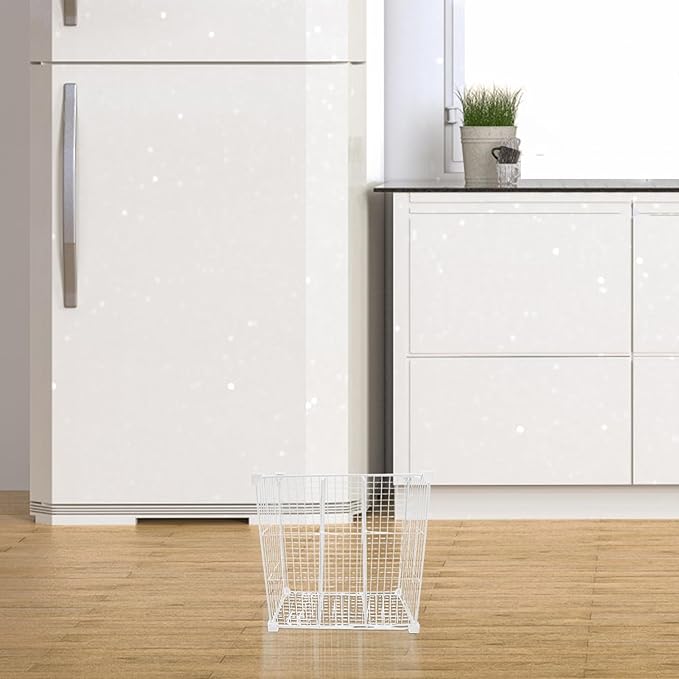 Chest Freezer Divider Storage Organizers, 3 Compartments Mesh Metal Basket, Modular Shelf Separator, Freezer Organization Tray, Refrigerator Drawer Bin