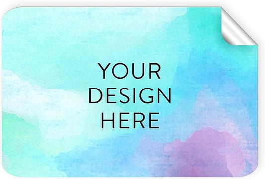 5-1000 Custom Vinyl Stickers - Upload Your own Image, Text, Design, Logo - Personalized Logo Labels for Handmade, Packaging, Bottle, Jars, Candle, Brand Stickers (Sky Blue, 3x2)