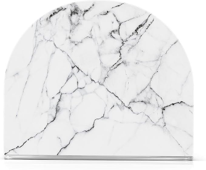 White and Black Marble Napkin Holder for Table Paper Napkins Holder Acrylic Tissue Dispenser Kitchen Dining Room Bathroom Party Car Decor
