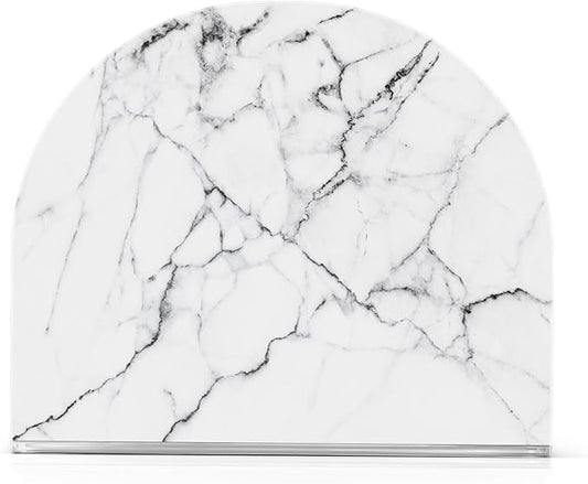 White and Black Marble Napkin Holder for Table Paper Napkins Holder Acrylic Tissue Dispenser Kitchen Dining Room Bathroom Party Car Decor