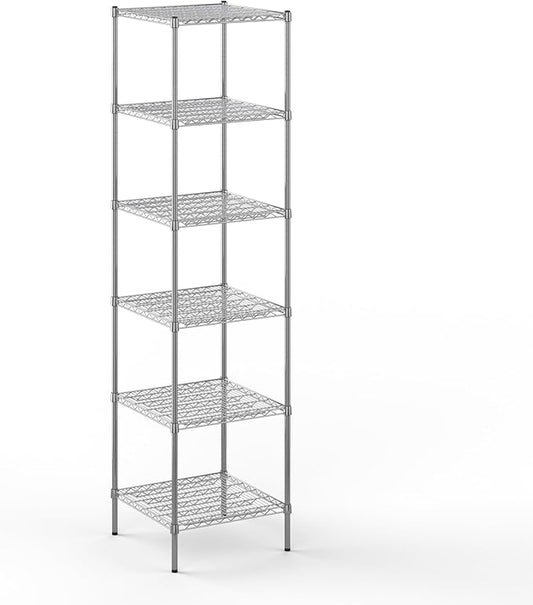 24" Deep x 24" Wide x 96" Height Wire Shelving Kit | 6-Tier | NSF Commercial Storage Rack Unit
