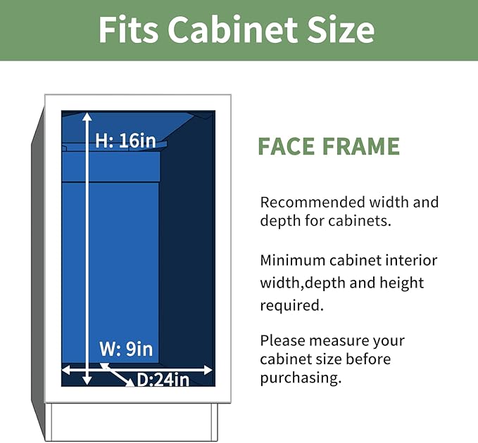 ROOMTEC Pull Out Cabinet Organizer (7½"W x 21½"D),2 Tier Pull Out Storage Shelf Drawer Basket,Sliding Shelves for Base Cabinet Organization in Kitchen, Bathroom, Pantry