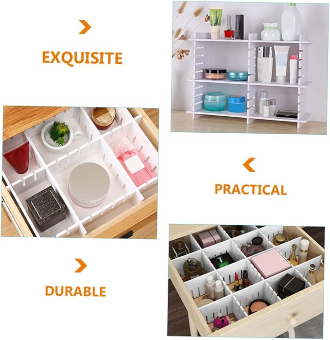 7pcs Dividers Multipurpose Organizers for Closet Kitchen and Office Storage for Socks Underwear and Accessories