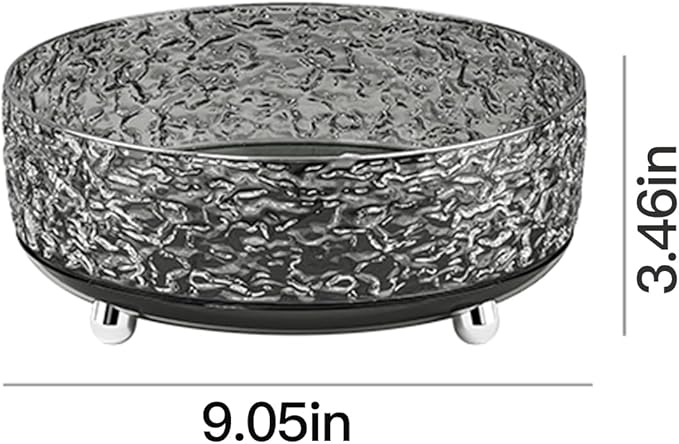 CHIRISEN 360° Rotating Makeup Organizer Perfume Lazy Susan Trunable Cosmetics Organizers for Vanity, Spinning Skincare Storage for Dresser and Bathroom Countertop (Gray)