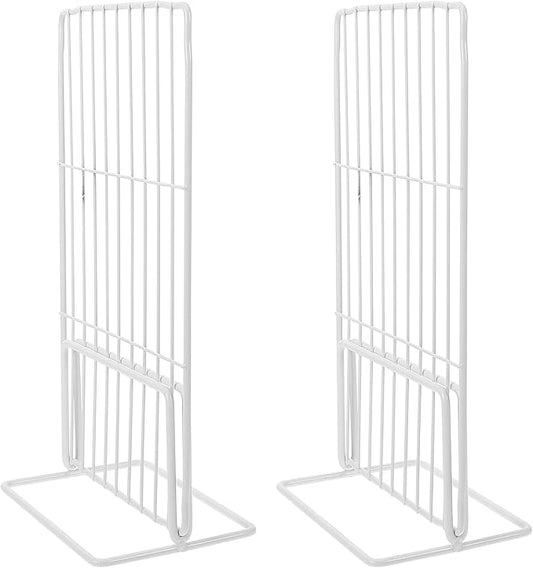Kichvoe 2Pcs Adjustable Freezer Divider, Expandable Wire Shelf Organizer for Chest Freezer, Refrigerator, Supermarket - Width Can Be Extended to 32-34CM/height 29CM, White