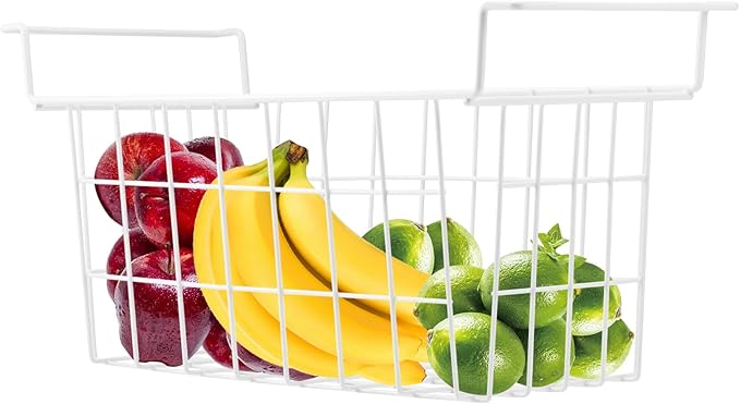 Homics Chest Freezer Baskets 16.5 Inch, Chest Freezer Organizer Bins Metal Wire Storage Baskets with Hanging Handles for Deep Freezer, Set of 2