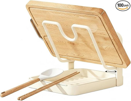 Pot Lid Organizer, Pot Lid Holder, Kitchen Pots Lids Storage Rack, Pots Cover Holder Rack, Pan Lids Holders While Cooking, For Various Lids and Utensils, With Removable Drip Tray (White-B)