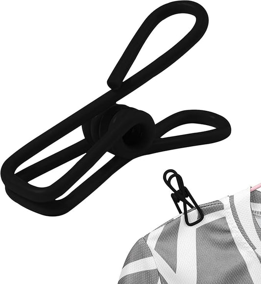 Multipurpose Metal Bag Clips - 2 Inch Colorful Sealer for Sealing Food, Paper Holder, Clothesline Clip for Laundry Hanging, Kitchen Bags (Black, 36PCS)